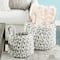 CosmoLiving by Cosmopolitan Gray Polyester Coastal Storage Basket Set
